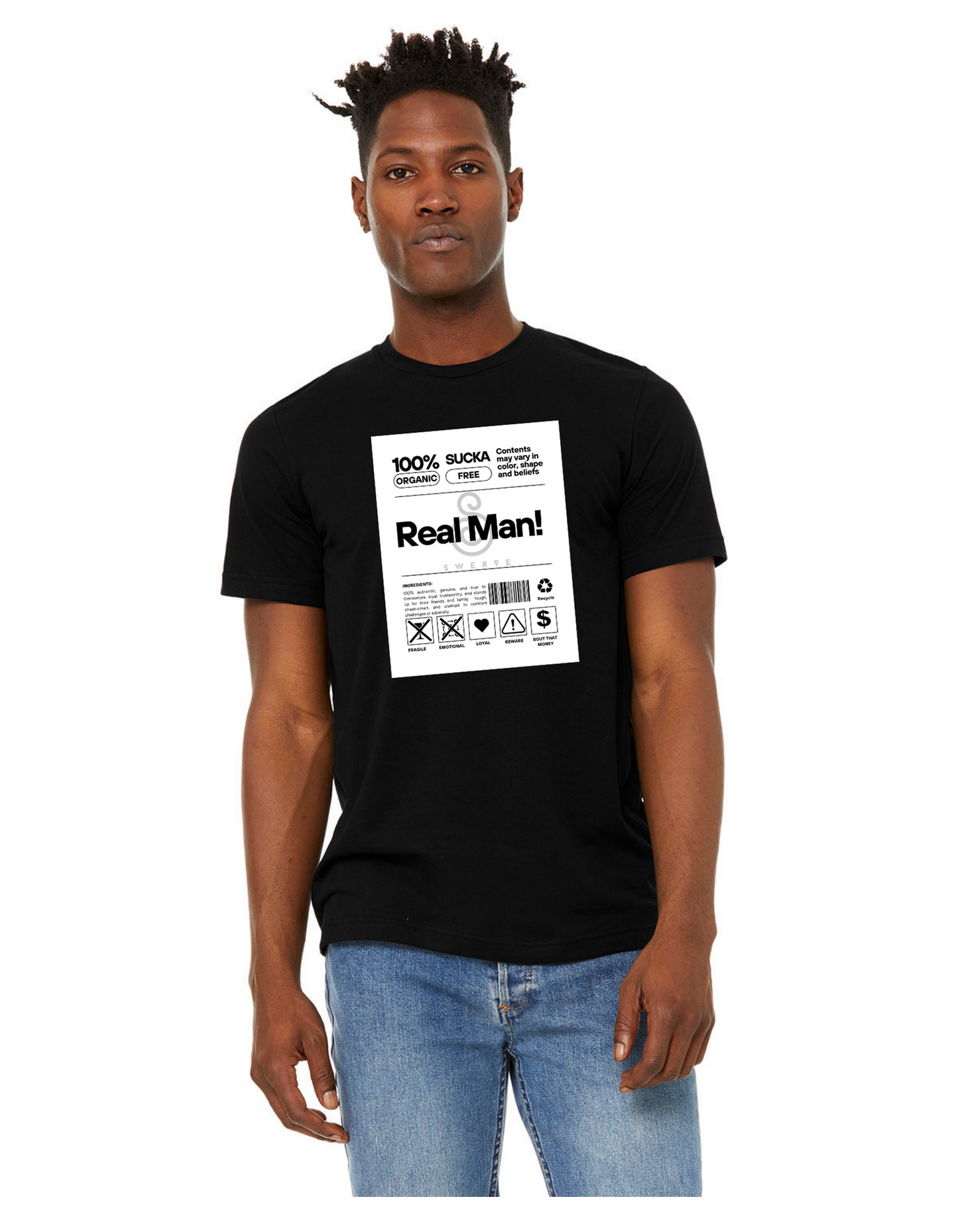 Authentic Gentlemen: The 100% Real Man T-Shirt